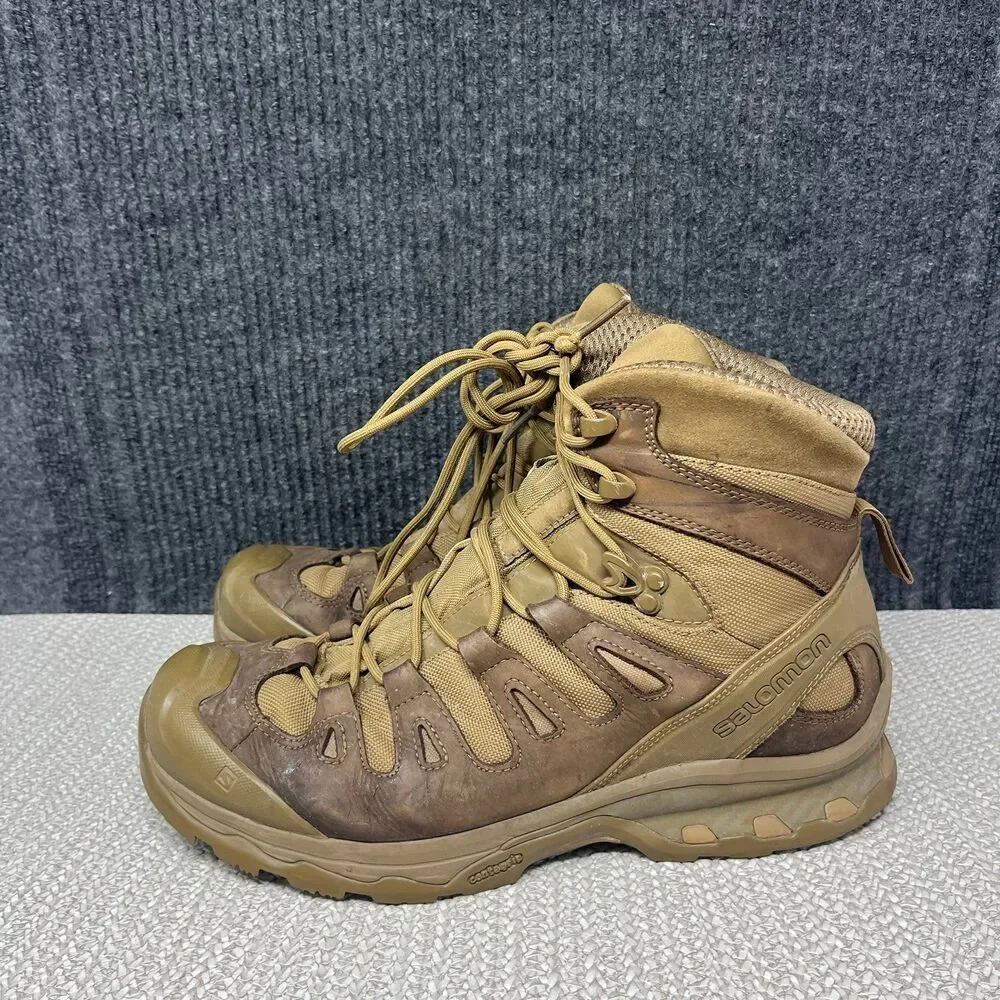 Salomon Quest 4D Forces 2 Gore-Tex Coyote Brown Tactical Boots Mens 11.5